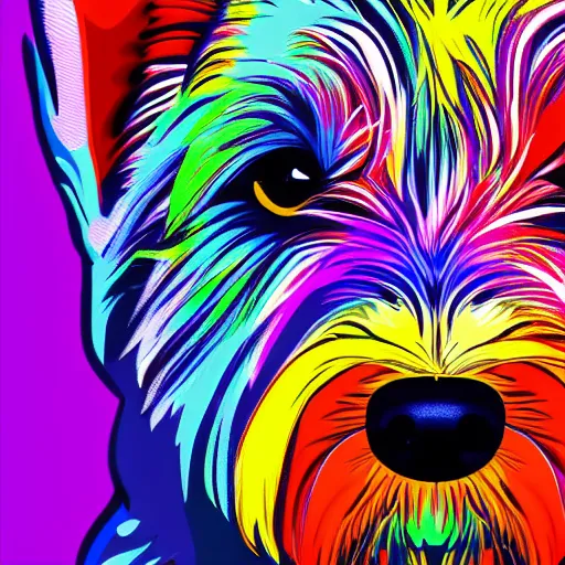 Prompt: pop art of a westie 8k hd high resolution