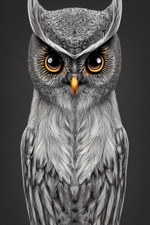 Image similar to radiant owl, highly detailed, digital art, sharp focus, trending on art station