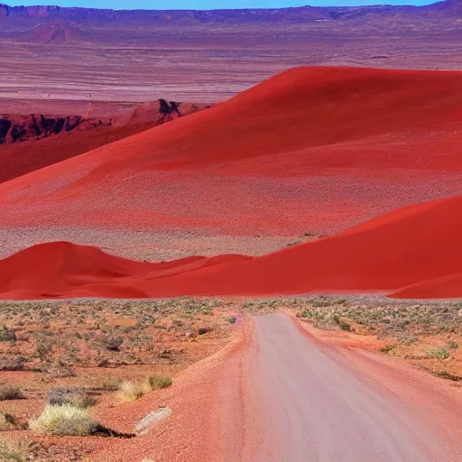 Image similar to red desert valley