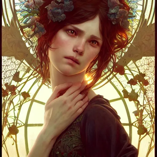 Image similar to pure love is patient love is kind ; ultra realistic, concept art, intricate details, eerie, haunting, highly detailed, photorealistic, octane render, 8 k, unreal engine. art by artgerm and greg rutkowski and charlie bowater and magali villeneuve and alphonse mucha