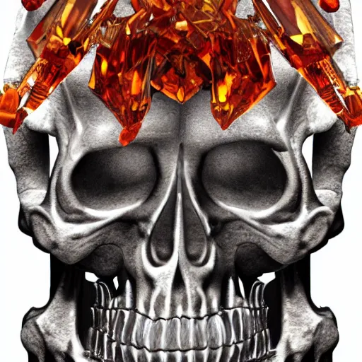 Image similar to fire crystal skeleton