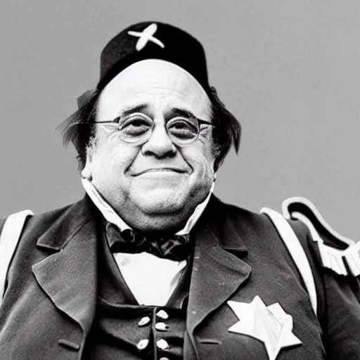 Image similar to portrait photograph of Danny DeVito as a Civil War confederate general