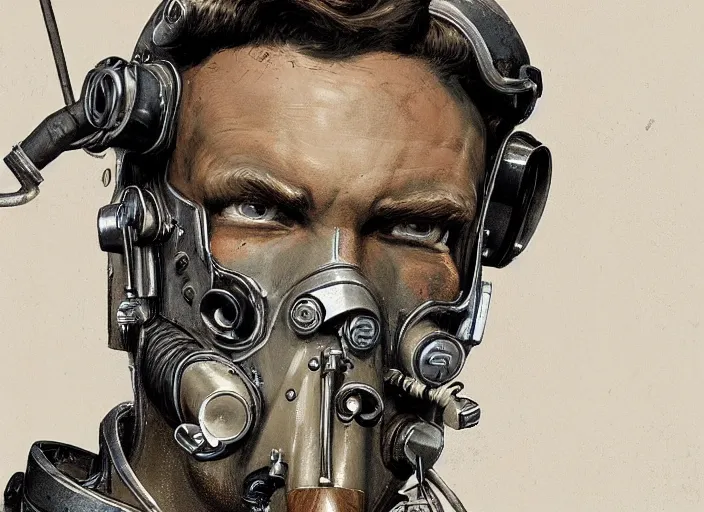 Image similar to a highly detailed fallout 4 portrait of a dentist, james gurney, james jean