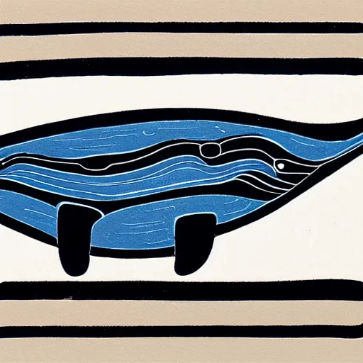 Prompt: whale in style of haida gwaii, pacific northwest, native american art, simple