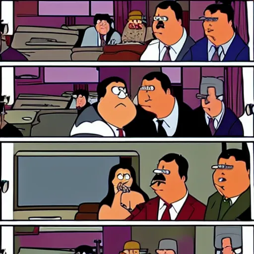 Image similar to peter griffin in the sopranos