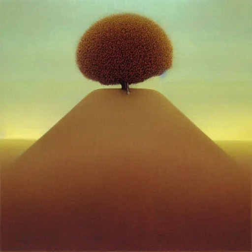 Image similar to A mapo tofu album cover, by Zdzislaw Beksinski, oil on canvas