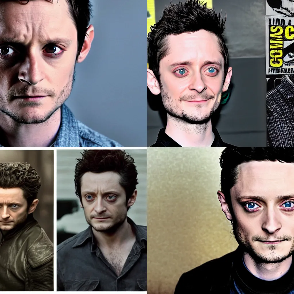 Prompt: elijah wood as wolverine