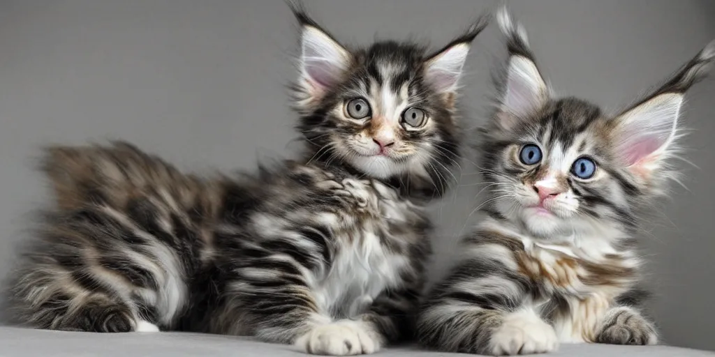 Image similar to maine coon kitten descendant 1 million in the future. the kitten wears a spacesuit, and explores cosmos in a space ship with a cat tree. science fiction blockbuster movie kittens rule the world or my favorite martian is a kitten!, lightyear ( film, 2 0 2 2 ) computer - animated science fiction action - adventure.
