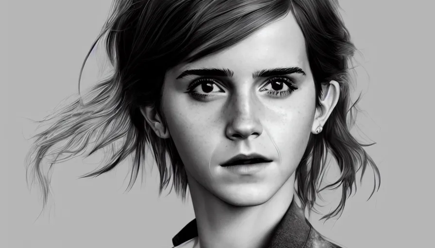 Prompt: emma watson by shingo araki, hyperdetailed, artstation, cgsociety, 8 k