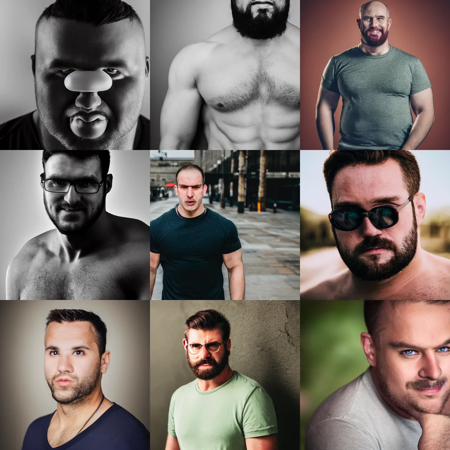 Prompt: a real - life portrait of someone that looks like mr incredible, photography, 4 k, photorealistic, nikon, 1 / 4 headshot