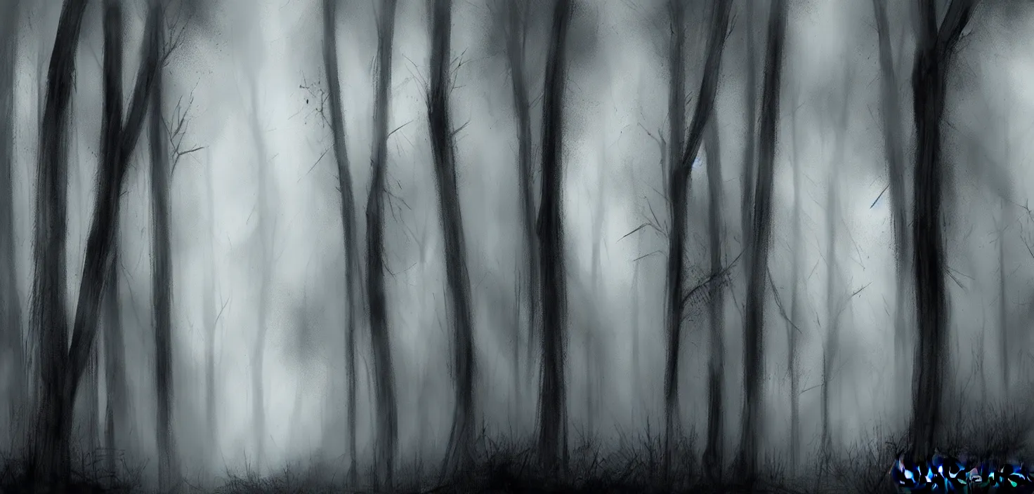 Prompt: dark forest by bowater charlie