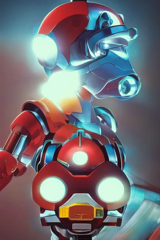 Image similar to metabots medabots medarotto medarot robot minimalist comics helmet mask neon cybereye, behance hd by jesper ejsing, by rhads, makoto shinkai and lois van baarle, ilya kuvshinov, rossdraws global illumination ray tracing hdr radiating a glowing aura