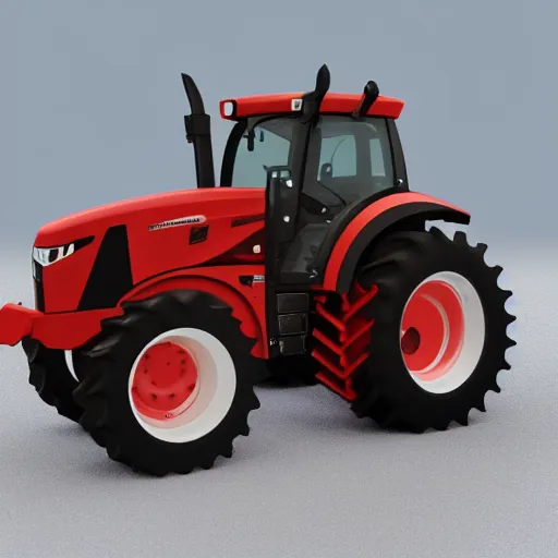 Image similar to kitbashing component of tractor, hard surface, hard surface, detailed, symmetric, unreal engine