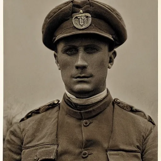 Image similar to a detailed photorealistic sepia - toned color portrait photo of a 1 9 1 7 worried clean - shaven british lieutenant in detailed field gear not wearing a hat in wadi rum, ultra realistic, painted, intricate details, lovecraft, atmospheric, dark, horror, brooding, highly detailed, by clyde caldwell