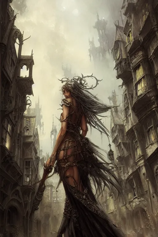 Image similar to medieval parade, holiday, by wlop, by luis royo, by peter mohrbacher, concept art, digital illustration, intricate, masterpiece, elegant, super detailed, unreal engine rendering, smooth, sharp focus, artstation hq