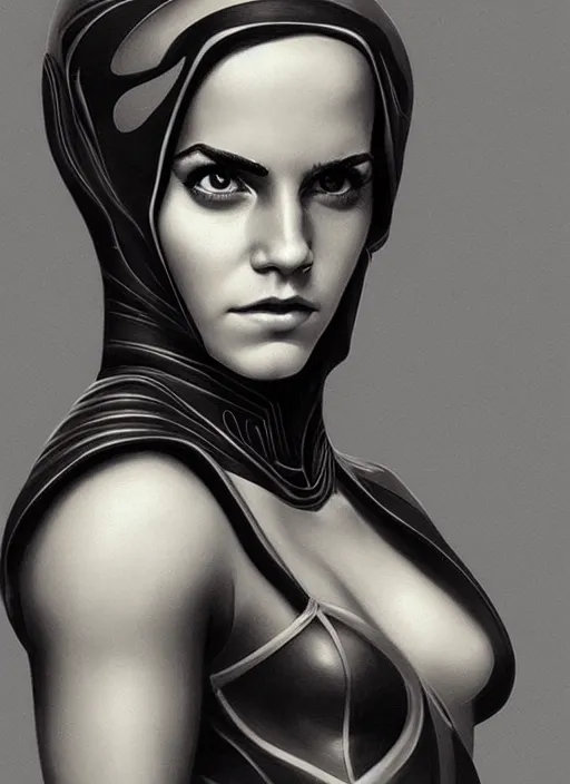 Prompt: Emma Watson as a Twilek, by artgerm, beautiful, mixed media on toned paper, 2021, very detailed, coffee art