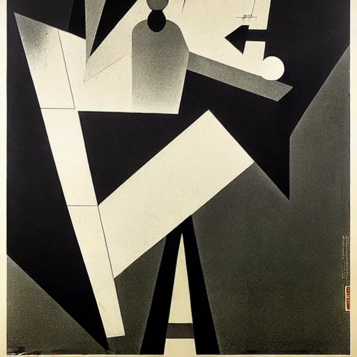 Prompt: lithography bauhaus conceptual figurative post - morden monumental portrait by goya and el lissitzky, illusion surreal art, highly conceptual figurative art, intricate detailed illustration, controversial poster art, polish poster art, geometrical drawings, no blur