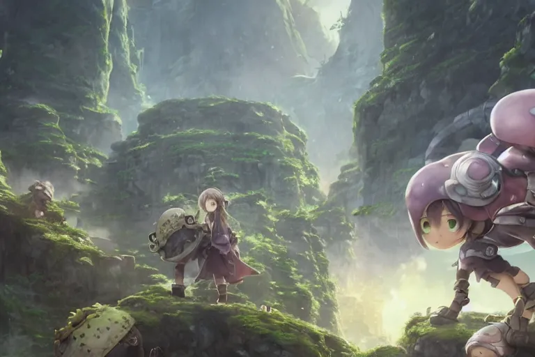 Made In Abyss Anime X Living Pokemon Concept Art : r/midjourney