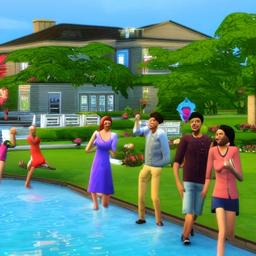 Prompt: of the future of the sims world