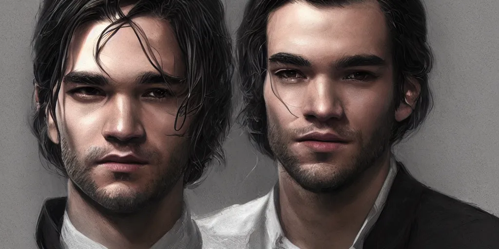 Image similar to Quentin Coldwater from the Magicians syfy Series, detailed portrait, intricate complexity, artgerm and ilya kuvshinov, quixel megascan