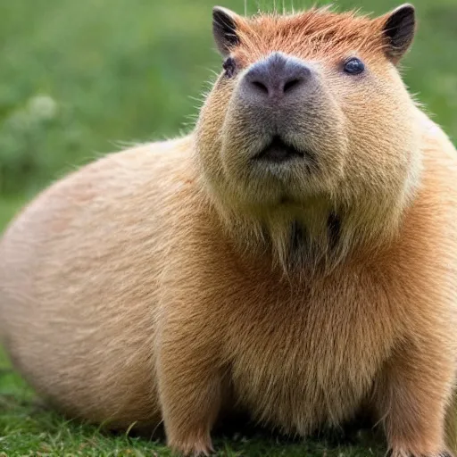 Prompt: softest capybara cuddly