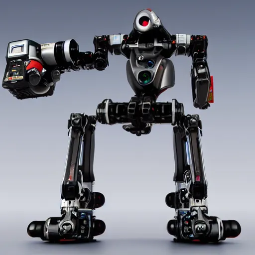 Image similar to mecha robot as a photographer with canon 5 d mark 2 dslr camera