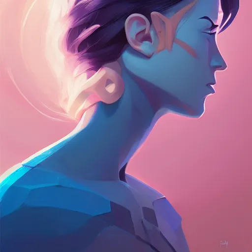 Image similar to face icon stylized minimalist megan man x, loftis, cory behance hd by jesper ejsing, by rhads, makoto shinkai and lois van baarle, ilya kuvshinov, rossdraws global illumination