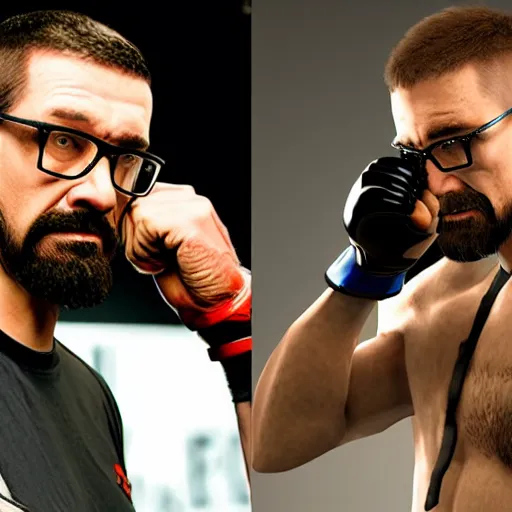 Image similar to gordon freeman in the ufc