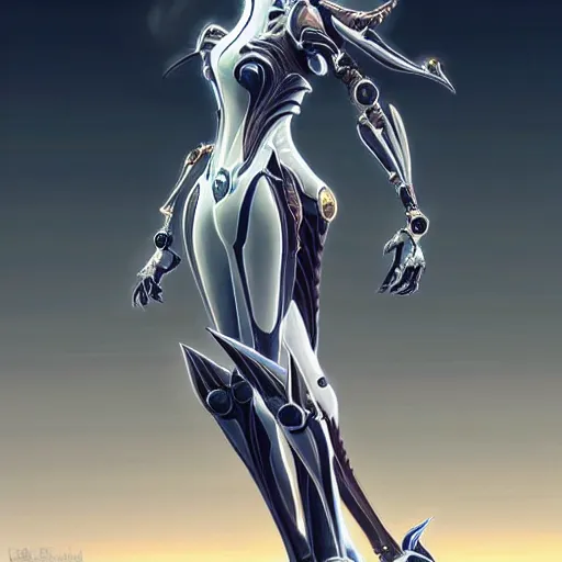 Prompt: highly detailed exquisite warframe fanart, worms eye view, looking up, at a 500 foot tall giant elegant beautiful saryn prime female warframe, as a stunning anthropomorphic robot female dragon, sleek smooth white plated armor, posing majestically and elegantly over your tiny form, hands on hips, looking down at you, you looking up from the ground, detailed legs looming over your pov, proportionally accurate, anatomically correct, sharp claws, two arms, two legs, robot dragon feet, camera close to the legs and feet, giantess shot, upward shot, ground view shot, leg and hip shot, front shot, epic cinematic shot, high quality, captura, realistic, professional digital art, high end digital art, furry art, giantess art, anthro art, DeviantArt, artstation, Furaffinity, 3D, 8k HD render, epic lighting