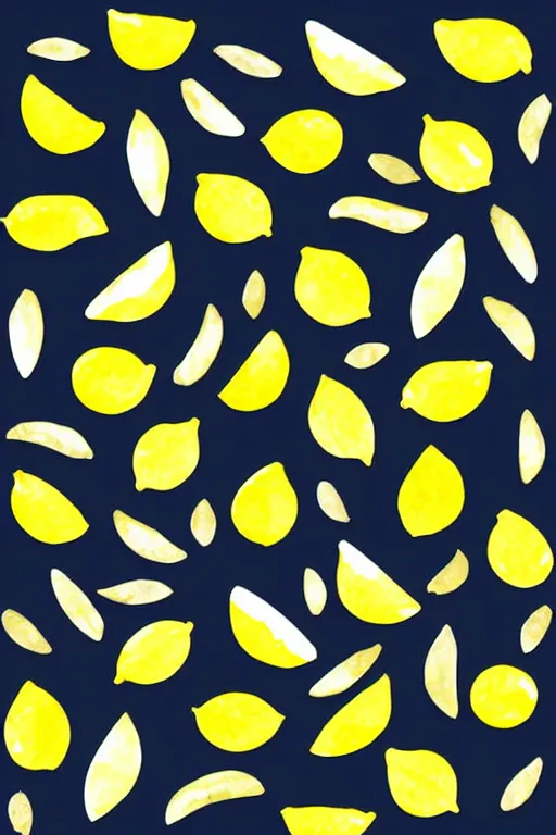 Image similar to minimalist watercolor art of a lemons on white background, illustration, vector art