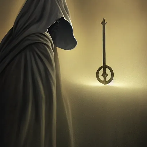 Prompt: menacing grim reaper portrait, showing a sand clock running out of time, mysterious atmospheric lighting, painted, intricate, volumetric lighting, beautiful, rich deep colours masterpiece, golden hour, sharp focus, ultra detailed, by leesha hannigan, ross tran, thierry doizon, kai carpenter, ignacio fernandez rios