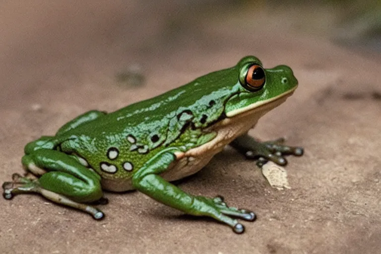 Image similar to photograph of a frog merchant.