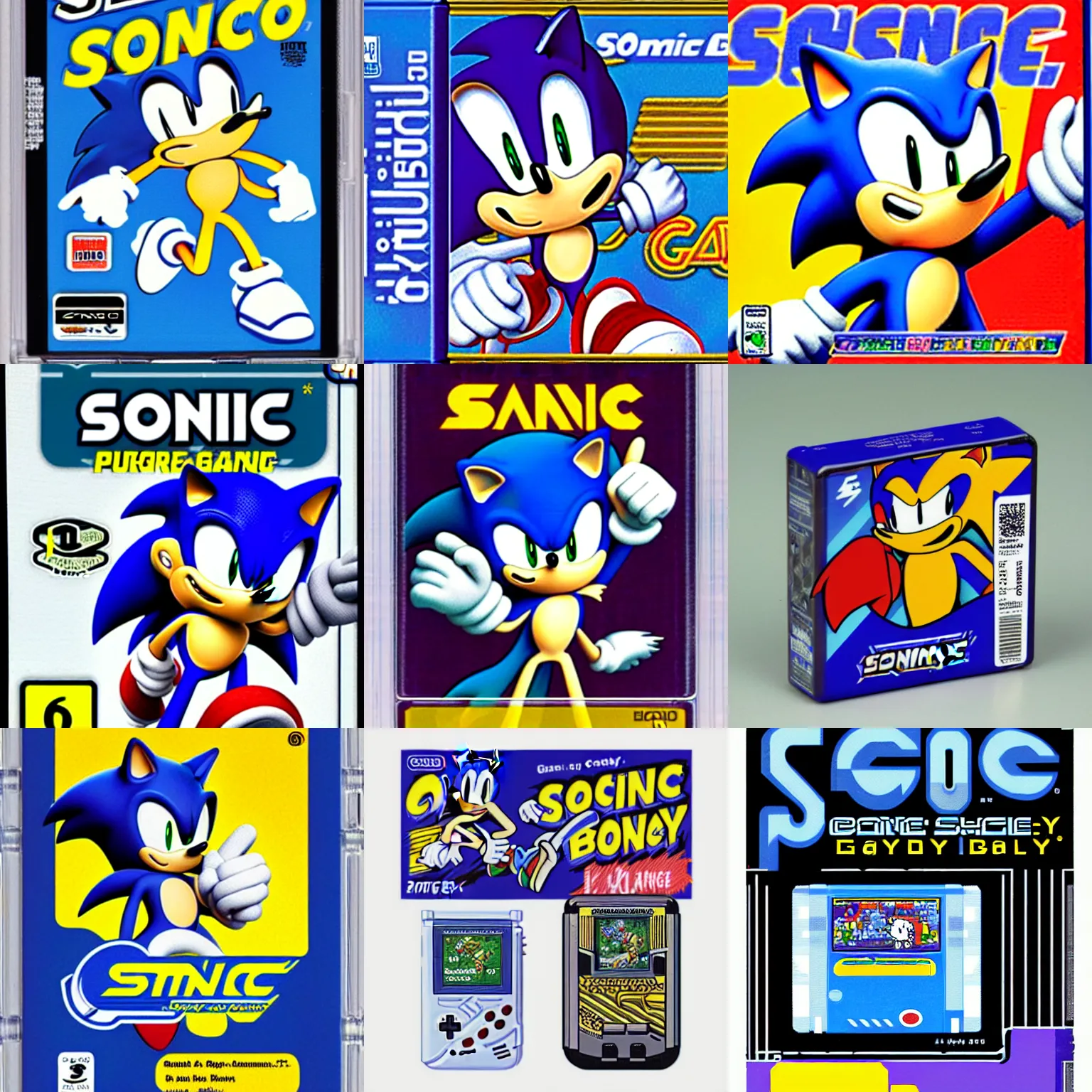 Prompt: sonic in purgatory box art game boy advance, game boy advance gba box art 2 0 0 3