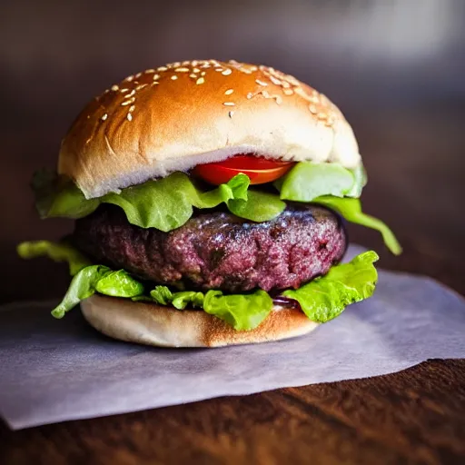 Image similar to The McSalt. The new burger that only has a lot of salt between the buns and nothing else. Professional food photo