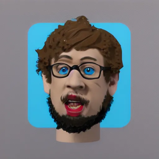 Image similar to a portrait of sam hyde, highly detailed, in the style of lego avatar