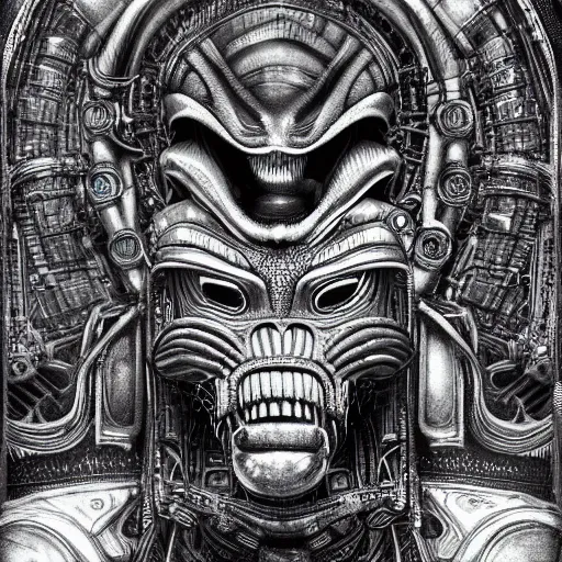 Image similar to a beautiful intricate detailed alien, cinematic, wide shot, by h. r. giger