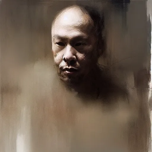 Image similar to the invisible artist by ruan jia, portrait