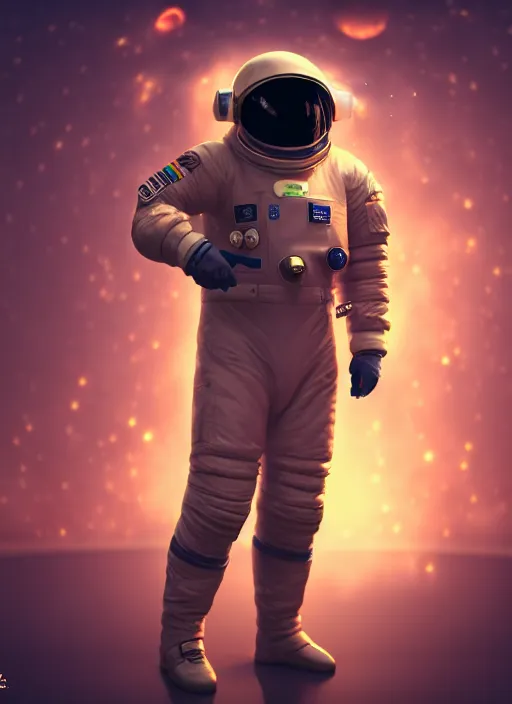 Prompt: Man wearing a space suit, broad shoulders, tactical, smokey background, octane render, 4k, realistic, highly detailed, digital art, epic, render, 4k, 8k in the style of artstation deviantart, High Resolution