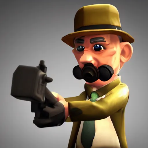 Prompt: albert eisenstein in tf 2, sfm render, steam workshop, source engine, team fortress 2, model