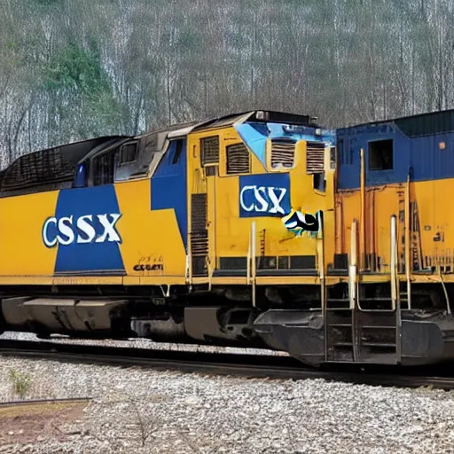 Prompt: csx locomotive joe biden