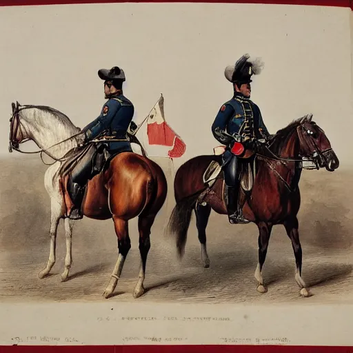 Prompt: cavalry of Robert E Lee, american civil war style painting (1862)