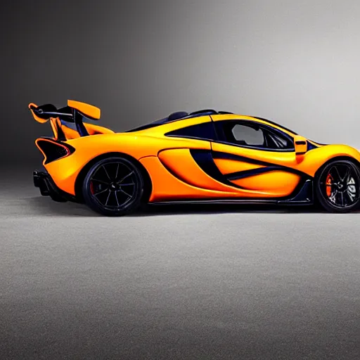 Image similar to mclaren p1, hypercar, highly detailed, 8k, professional photography, high quality, hd, cinematic lightning, top gear,