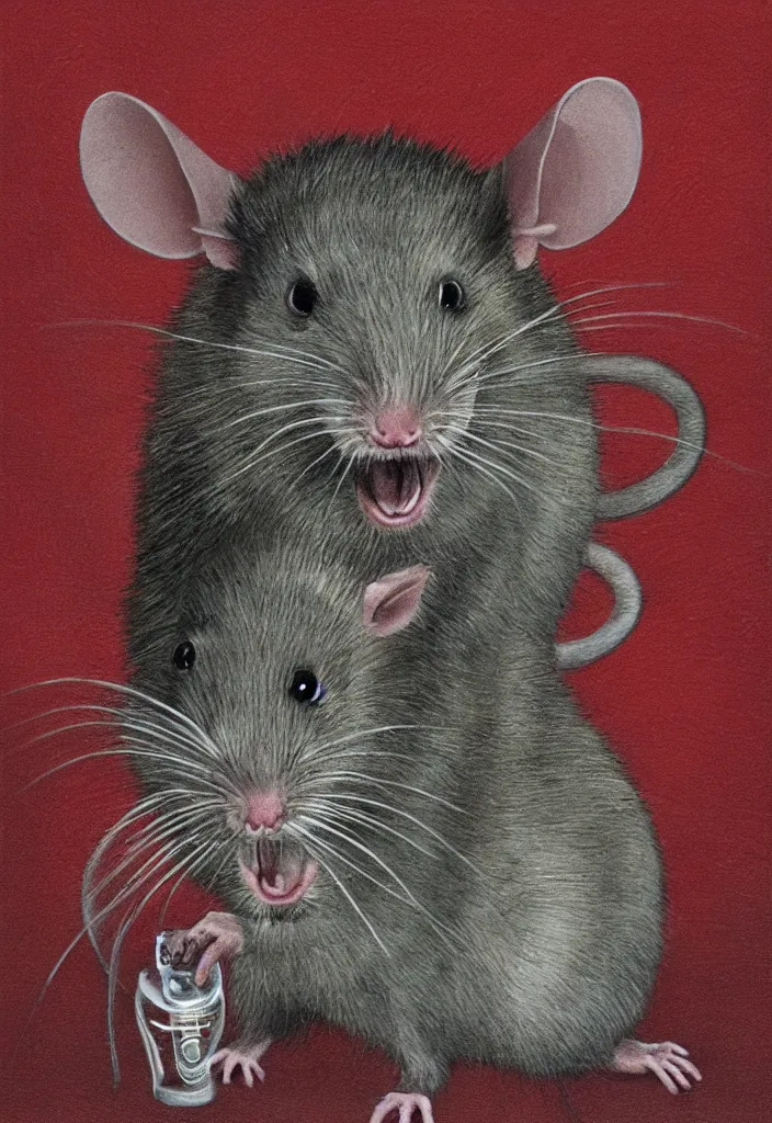 Image similar to portrait of a rat mad scientist