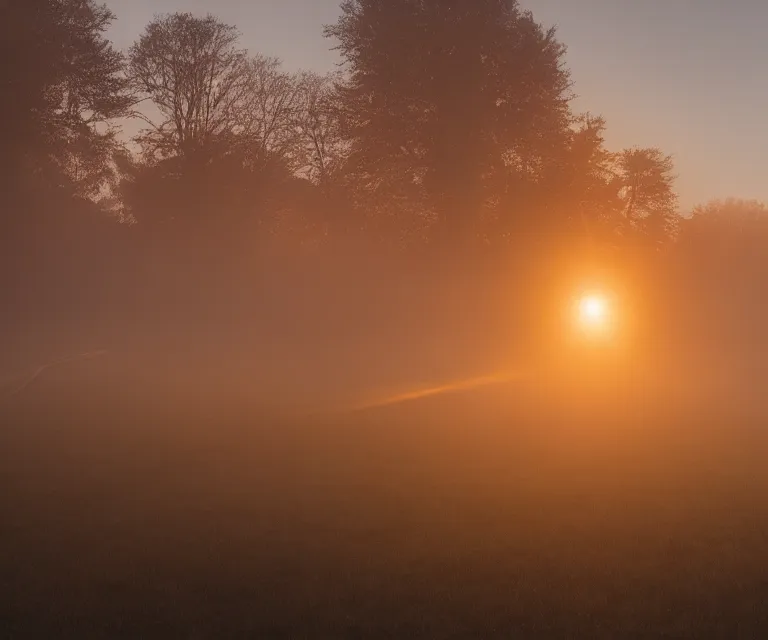 Image similar to gorgeous sunrise lighting : node - based visual programming language ( glowing patch cables looping oled volumetric windows ) scale model floating in midair in front of me : brilliant daylight vr os ux emerging from the thick fog, leica 8 k still from an a 2 4 film