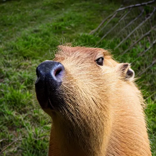 Image similar to photo of a capybara eating a nvidia gtx 1 9 9 0 graphic card, eos - 1 d, f / 1. 4, iso 2 0 0, 1 / 1 6 0 s, 8 k, raw, unedited, symmetrical balance, in - frame, award - winning