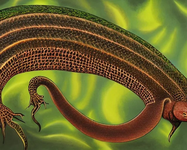 Image similar to langford's basilisk, art by national geographic,, nature show, 4 k