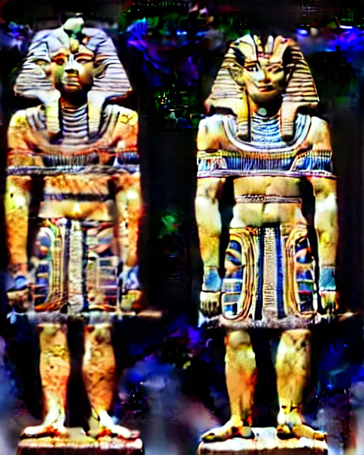 Image similar to temple guard dressed in ancient egyptian decorative armor