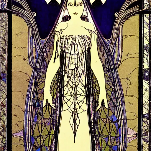 Image similar to Serial experiments lain by Harry Clarke