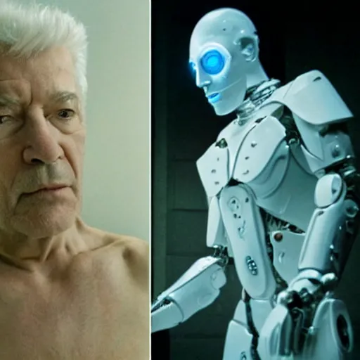 Image similar to movie still of a cyborg, cinematic composition, cinematic light, by alejandro jodorowsky, by david lynch, by ridley scott