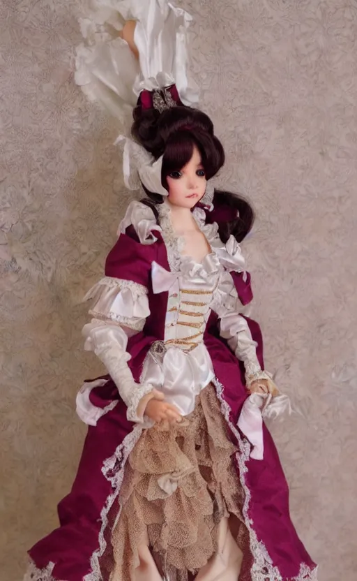 Image similar to dollfie in baroque dress